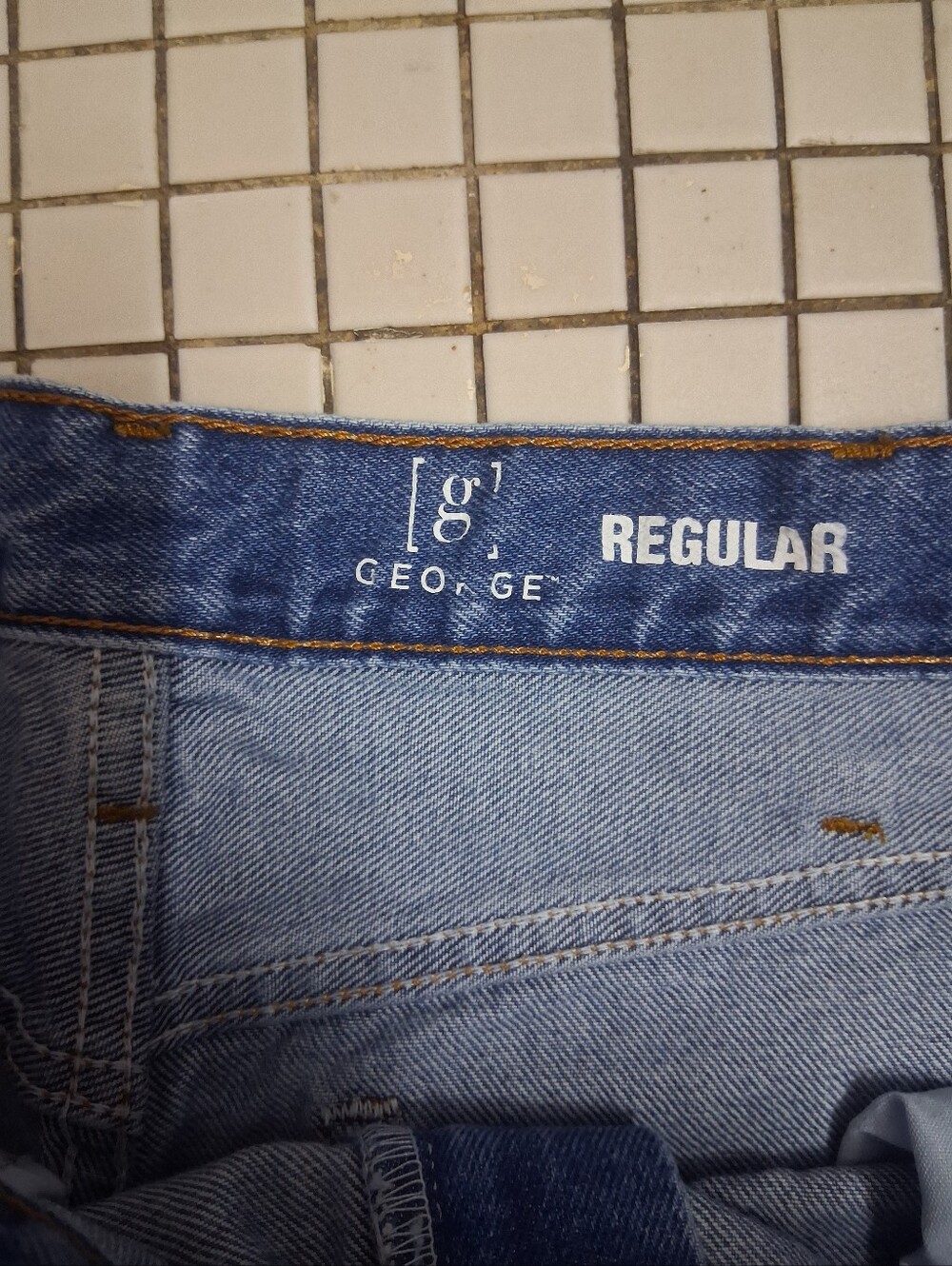 George Men's Light Blue Relaxed Jeans